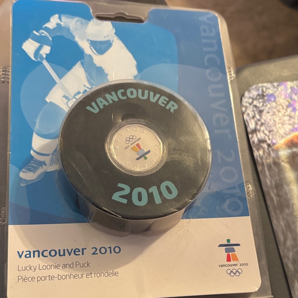 Vancouver 2010 Lucky Loonie and Puck
